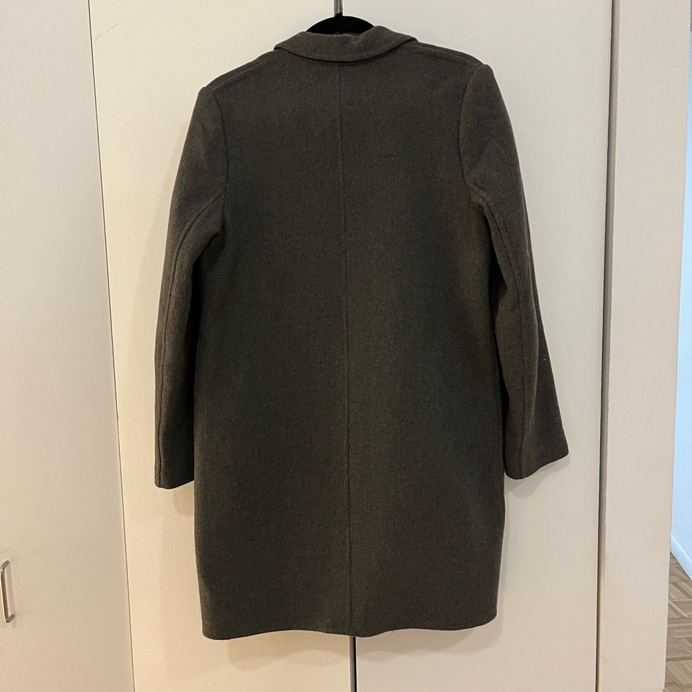 Zara Wool Blend Dark Grey Coat - Picture 5 of 5
